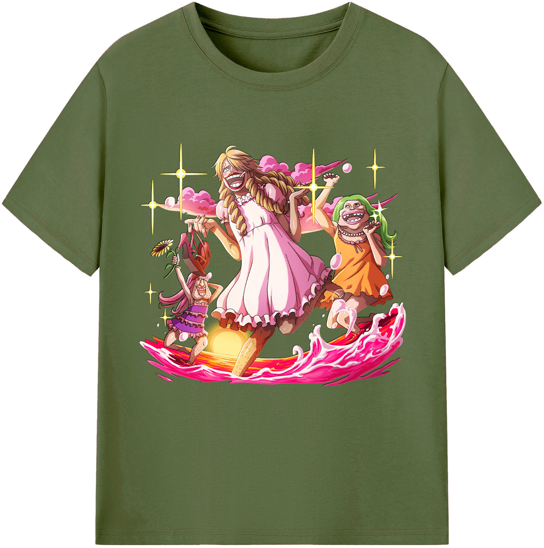 ワンピース サンジ ONE PIECE Sanji 綿100％半袖Tシャツ（フロントプリント）